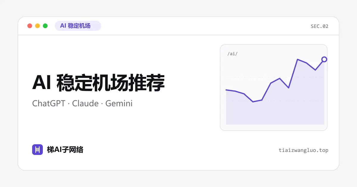 AI稳定机场推荐示意图：ChatGPT、Claude、Gemini与机场节点出口地区对应关系