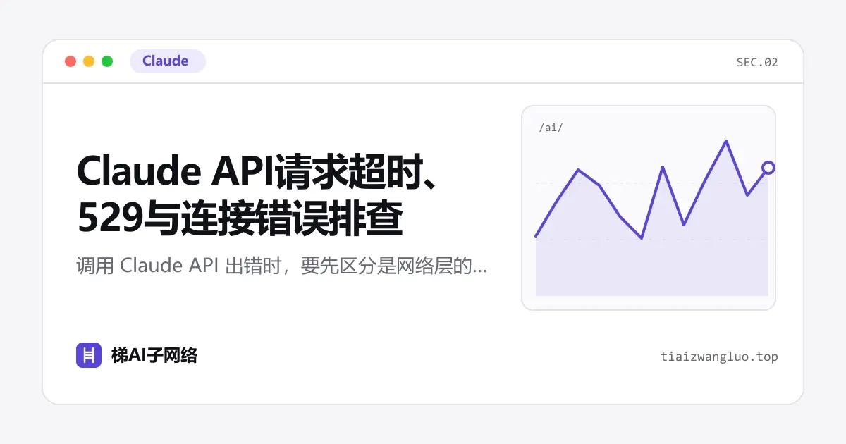 Claude API请求超时、529与连接错误排查