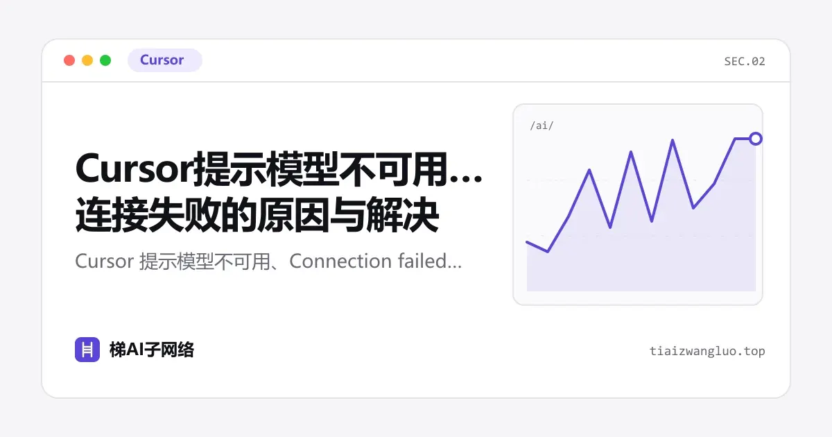 Cursor提示模型不可用、连接失败的原因与解决