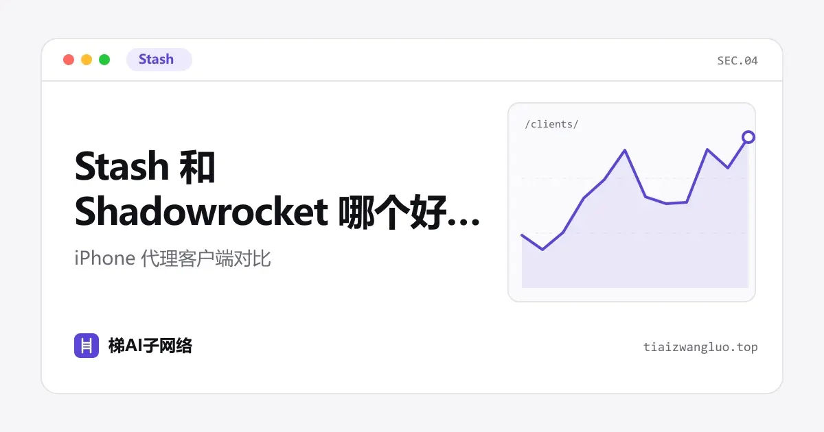 Stash 和 Shadowrocket 哪个好？iPhone 代理客户端对比