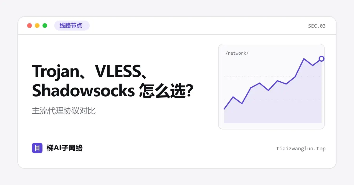 Trojan、VLESS、Shadowsocks 怎么选？主流代理协议对比